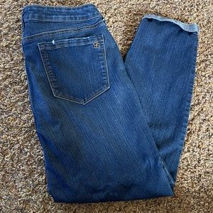 Jessica Simpson skinny rolled medium wash jeans